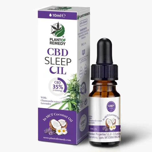 Óleo de coco CBD da Plant Of Remedy 35% CBD para dormir , 10 ml