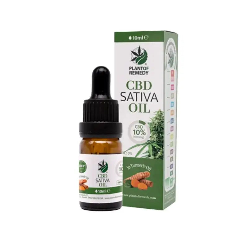 Planta de Remédio Óleo de Curcuma 10% CBD , 10 ml