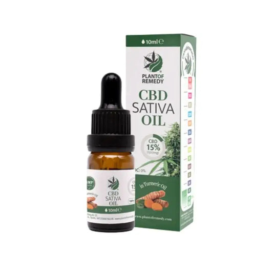 Planta de Remédio Óleo de Curcuma 15% CBD , 10 ml