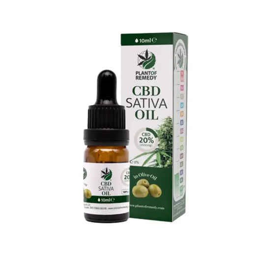 Azeite de oliva da Plant Of Remedy com 20% de CBD , 10 ml