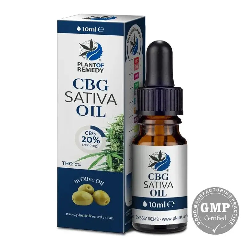 Azeite de oliva vegetal com 20% Cbg , 10 ml