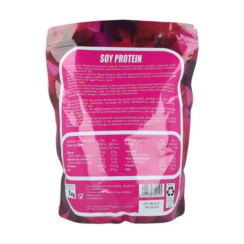 Plantapol Protein Mega Soya Soy Protein Cream-Strawberry1Kg.