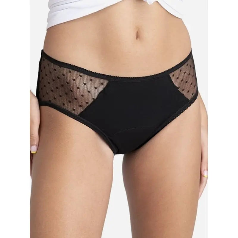 Platanomelon Kiwitas Classic Plumeti Cuecas Menstruais Preto / Xxl