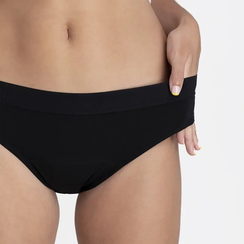 Platanomelon Kiwitas Cuecas Menstruais Clássicas Desportivas Preto / Xs