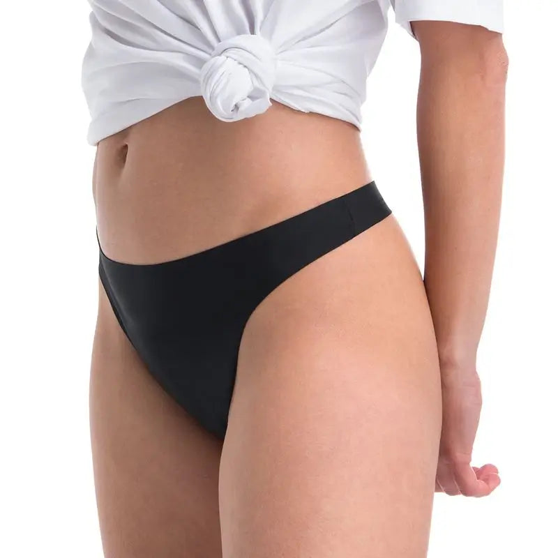 Platanomelón Salud E Higiene Kiwitas Tanga Comfy Braguitas Menstruales Negro / M