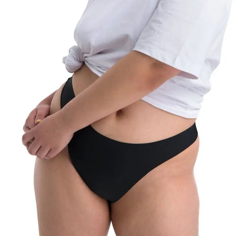 Platanomelón Salud E Higiene Kiwitas Tanga Comfy Braguitas Menstruales Negro / M