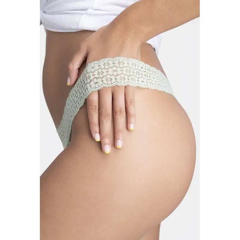 Platanomelón Salud E Higiene Kiwitas Tanga Encaje Braguitas Menstruales Menta / M