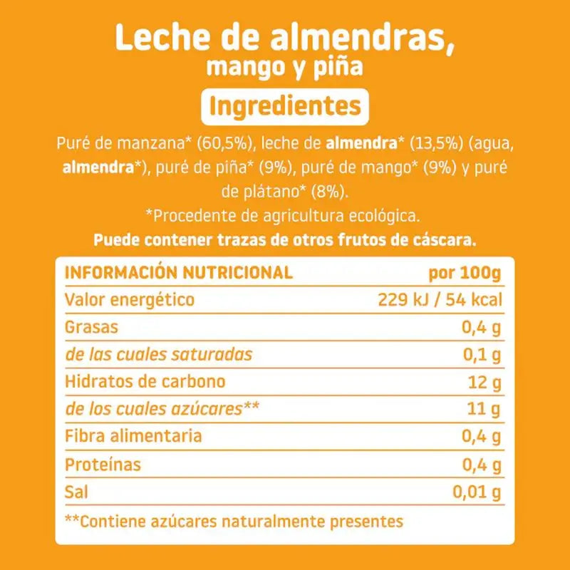 Bolsa Amêndoa, manga e ananás 100 g ECO