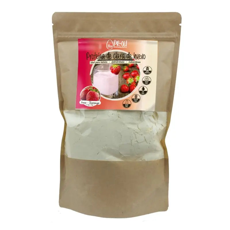 Pr-Ou Clara de Ovo Sabor Morango 500Gr. Sg