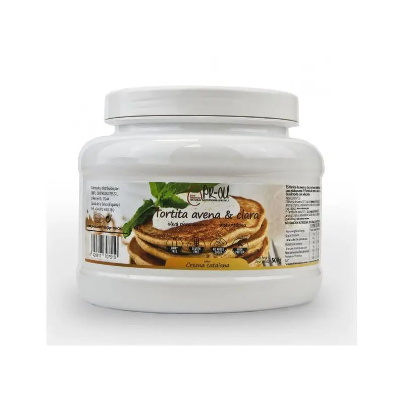 Pr-Ou Clear+Oatmeal Cream Flavour Pancake 500Gr. Sg