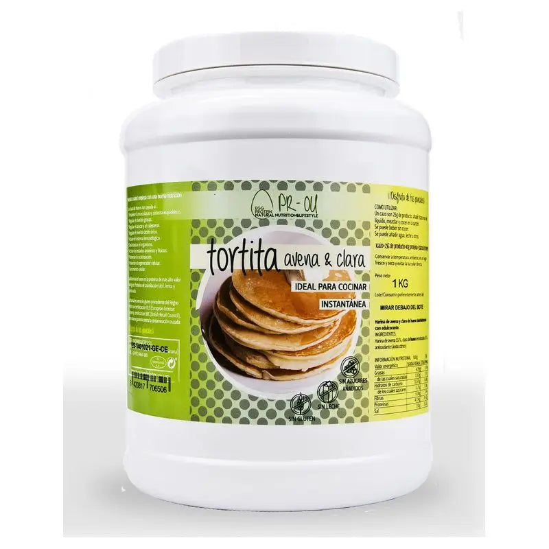 Pr-Ou Clear+Oatmeal Pancake Sabor Neutro 1Kg. Sg