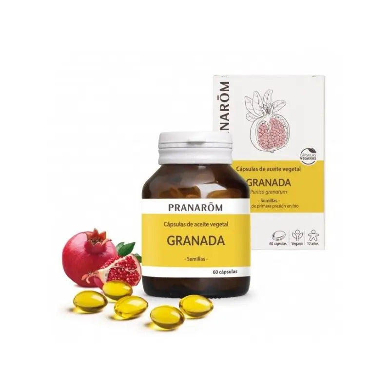 Pranarom Pomegranate Oil Capsules, 60 cápsulas