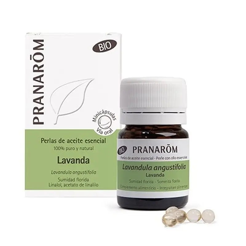 Pranarôm Aeqt - Óleo Essencial de Lavanda Orgânico Pérolas 100Mg , 60 unidades