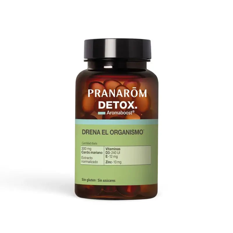 Pranarom Aromaboost Detox Eliminação de Toxinas , 60 cápsulas