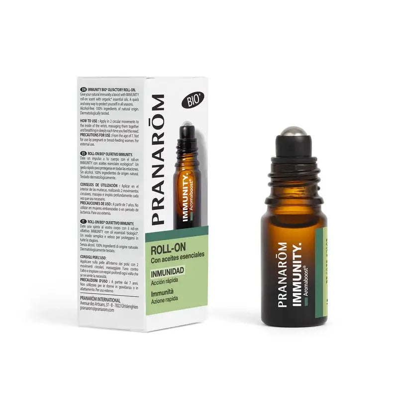 Pranarom Aromaboost Roll On Immunity Bio , 5 ml