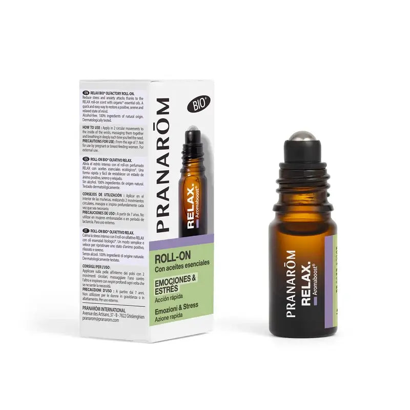 Pranarom Aromaboost Roll On Relax Bio , 5 ml