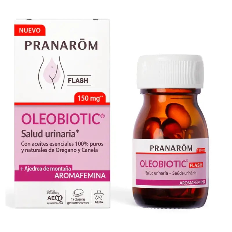 Pranarom Aromafemina Oleobiótico Saúde Urinária , 15 cápsulas