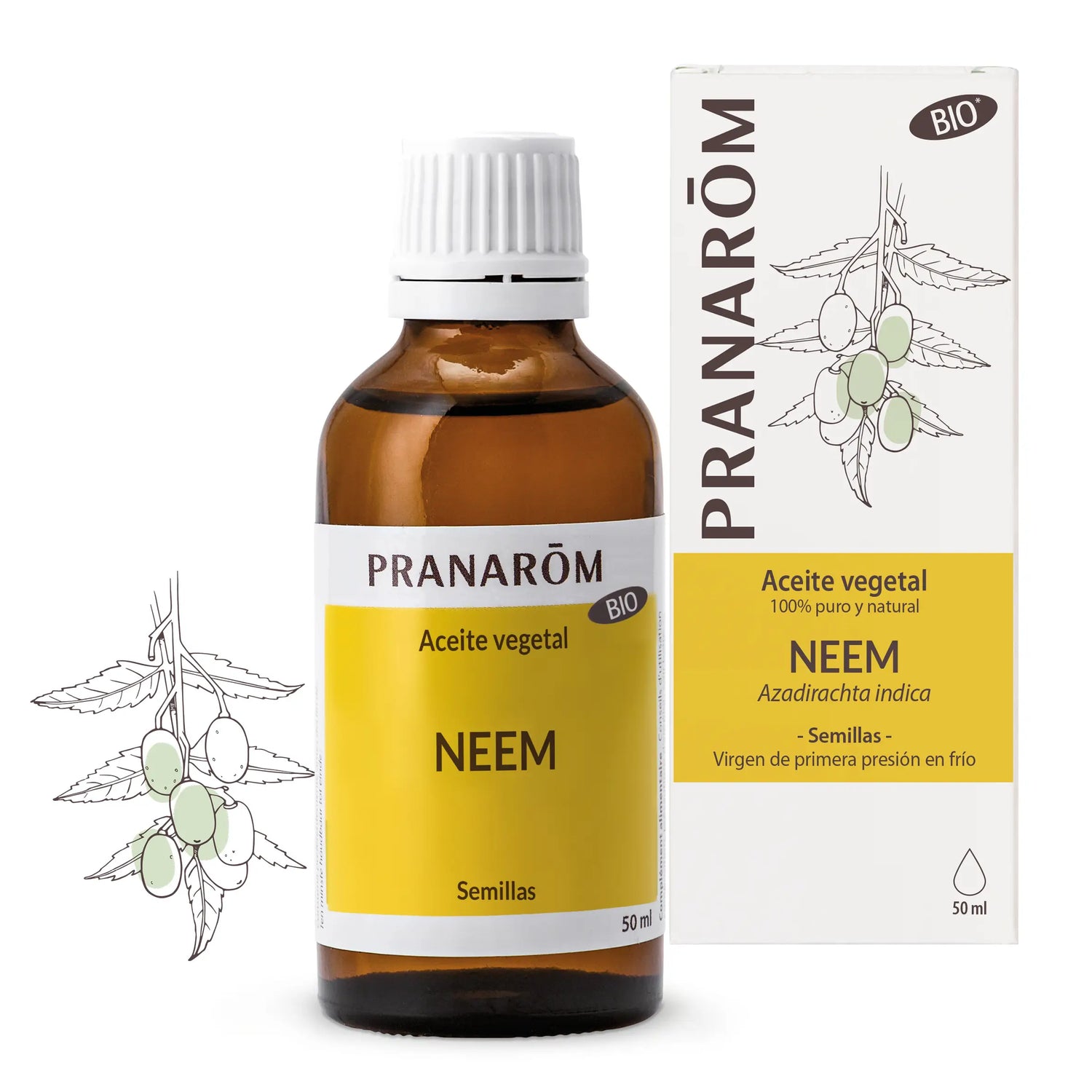 Pranarôm Neem BIO, 50 ml