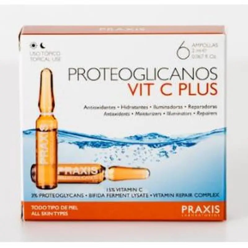 Praxis Proteoglicanos Vit C Plus 6Amp. 