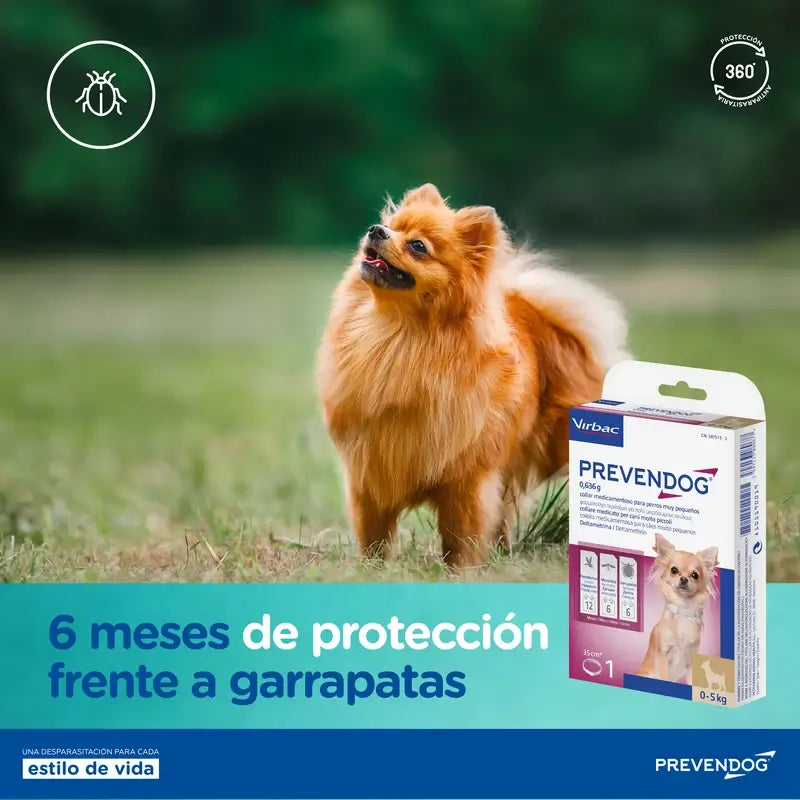 Virbac Prevendog Coleira Antiparasitária 35 Cm, 1 Unidade