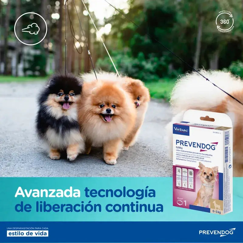 Virbac Prevendog Coleira Antiparasitária 35 Cm, 1 Unidade