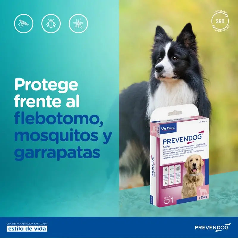 Virbac Prevendog Coleira Antiparasitária 35 Cm, 1 Unidade