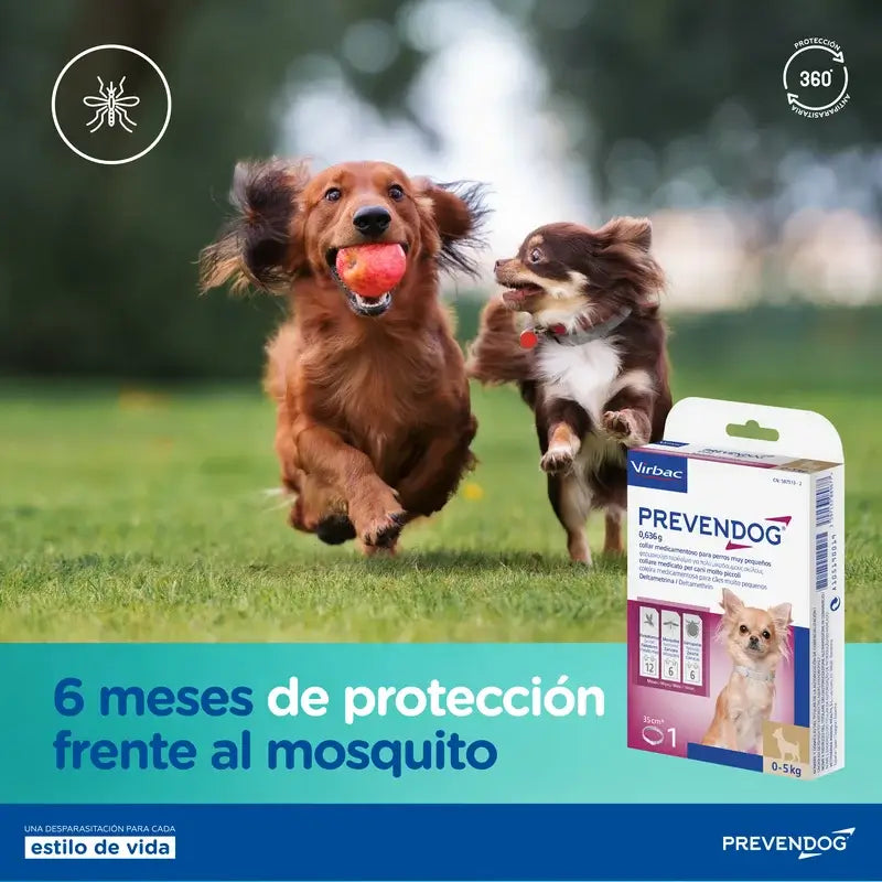 Virbac Prevendog Coleira Antiparasitária 35 Cm, 1 Unidade