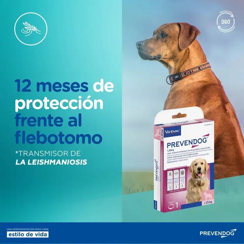 Virbac Prevendog Coleira Antiparasitária 35 Cm, 1 Unidade