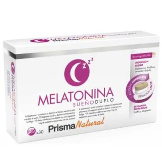 Prisma Natural Melatonina Sueño Duplo 30Comp. 