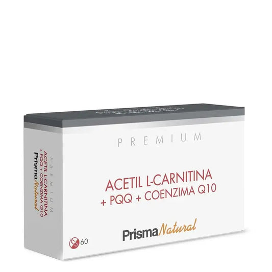 Prisma Premium Acetil L-Carnitina + Pqq + Coenzima Q10, 60 cápsulas