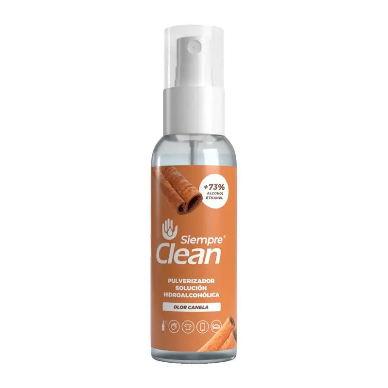 Pulverizador Solución Hidroalcohólica Siempreclean Canela 60 ml