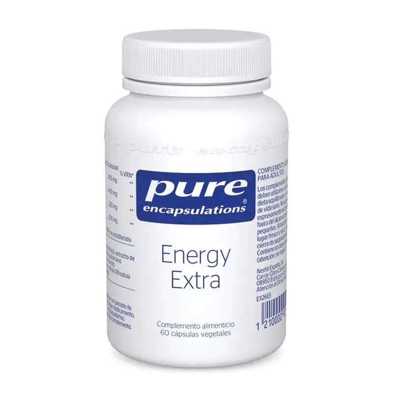 Pure Encapsulations Energy Extra, 60 cápsulas