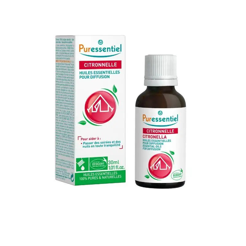 Puressentiel Diffusion Citronela Óleos Essenciais Para Difusão, 30 ml