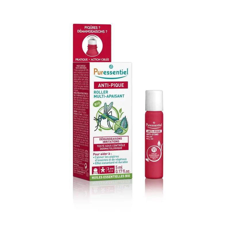 Puressentiel Roll-On Multi-Suavizante com Ae Bio Anti-Pic, 5 ml