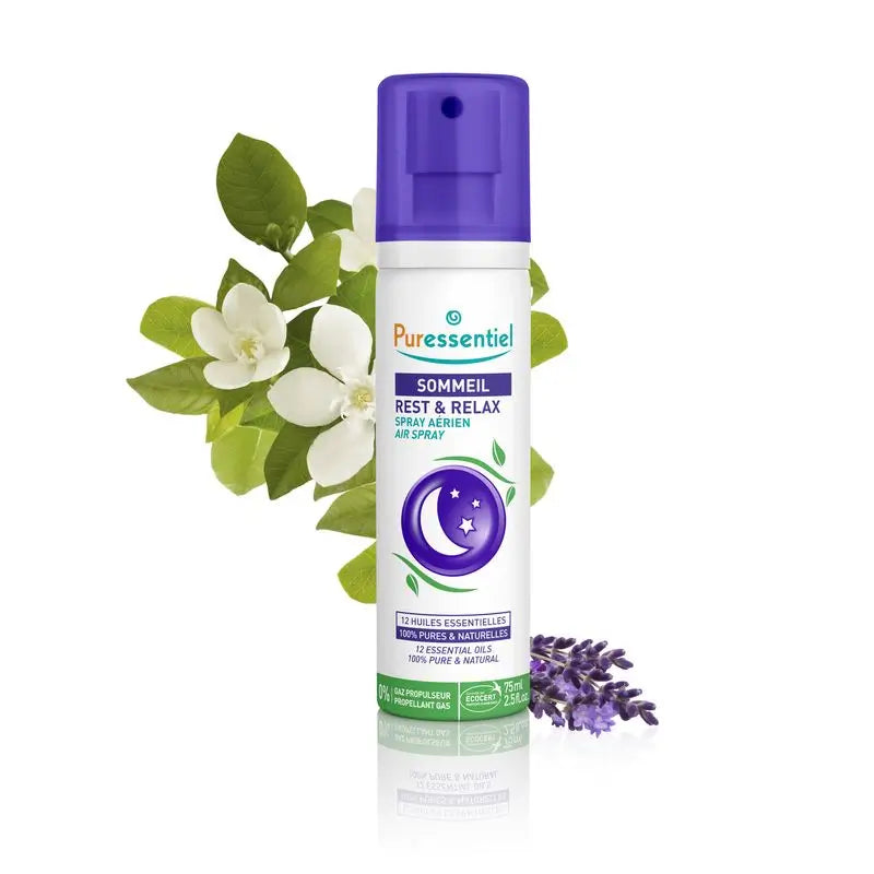 Puressentiel Sleep & Relax Air Spray com 12 óleos essenciais, 75 ml