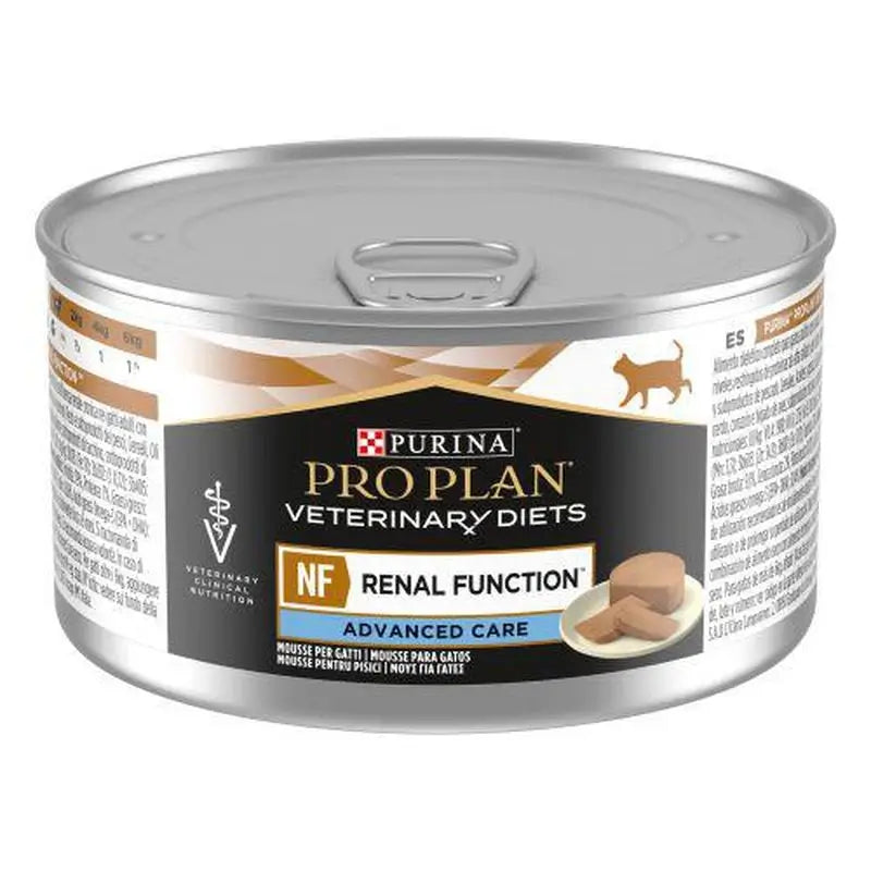 Purina Pro Plan Vet Feline Nf Renal Mousse Caja 24X195Gr, comida húmeda para gatos