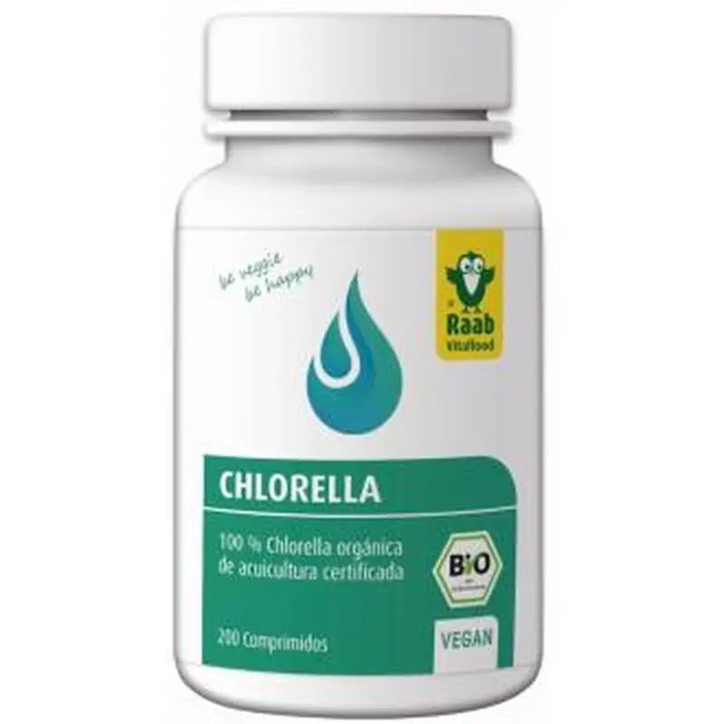 Raab Vitalfood Alga Chlorella 200Comp. Bio Sg  Vegan 