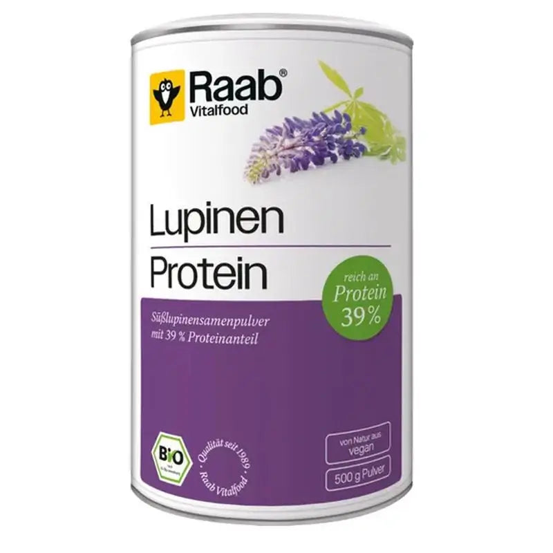 Raab Vitalfood Natural Lupine Protein 500Gr. Bio Sg Vegan