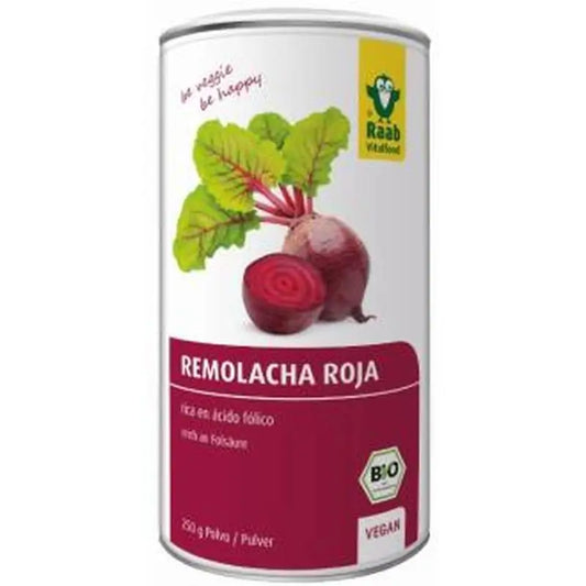 Raab Vitalfood Remolacha Roja Polvo 250Gr. Bio Sg Vegan 