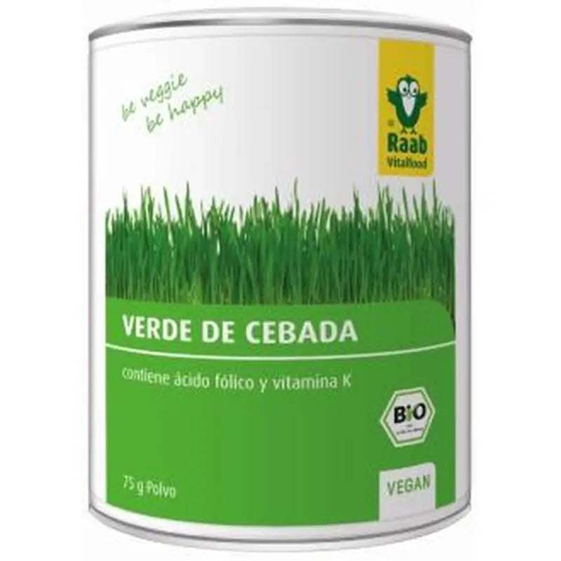 Raab Vitalfood Verde De Cebada Polvo 75Gr. Bio Sg Vegan 