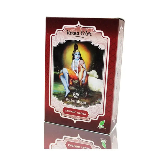 Radhe Henna Castaño Caoba Polvo Radhe  , 100 gr