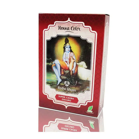 Radhe Henna Super Caoba Oscuro Polvo , 100 gr