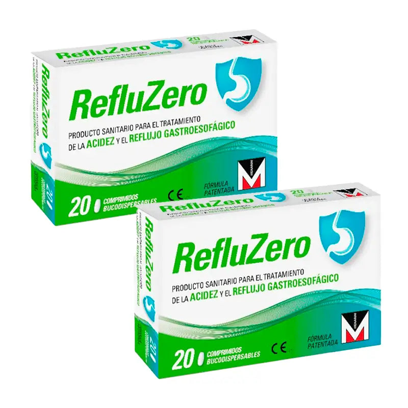 Refluzero Duplo Azia e Refluxo 2 x 20 comprimidos