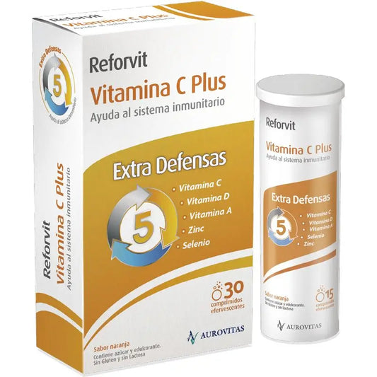 Reforvit Immune System Support Suplemento alimentar, 30 comprimidos efervescentes