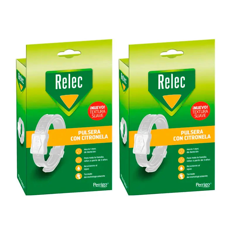 Pulseira Relec Duplo Antimosquito Branco