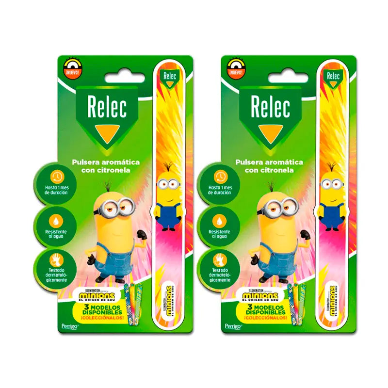 Pulseira Relec Duplo Minions 21 Rosa