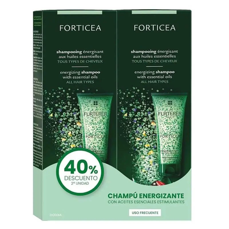 Rene Furterer Duplo Forticea Champô Novo 2x200 ml -40% 2ª unidade