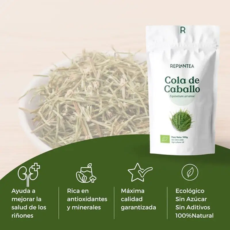 Replantea Cola De Caballo Ecológica, 100 gr