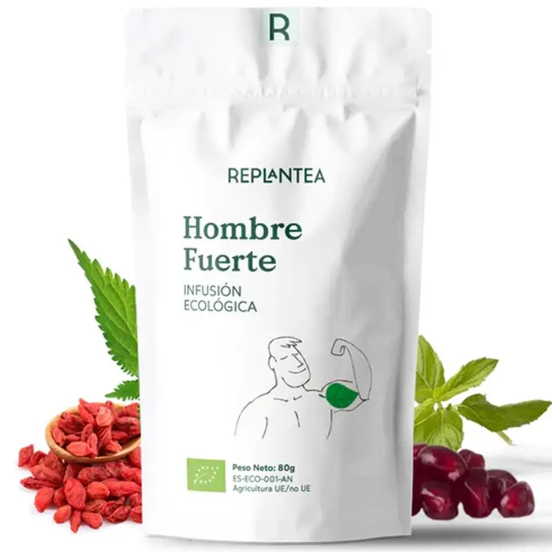 Replantea Infusión Hombre Fuerte Ecológica, 80 gr