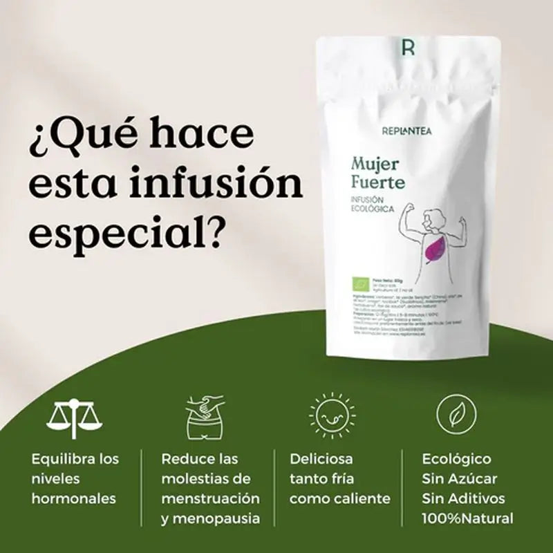 Replantea Infusión Mujer Fuerte Ecológica, 80 gr